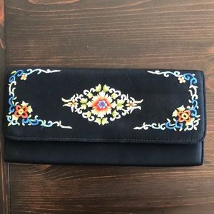 Vintage embroidered clutch